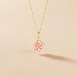 Histoire d'Or Collier Syna Fleur Or Jaune New