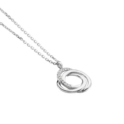 Histoire d'Or Collier Syrena or blanc diamant New