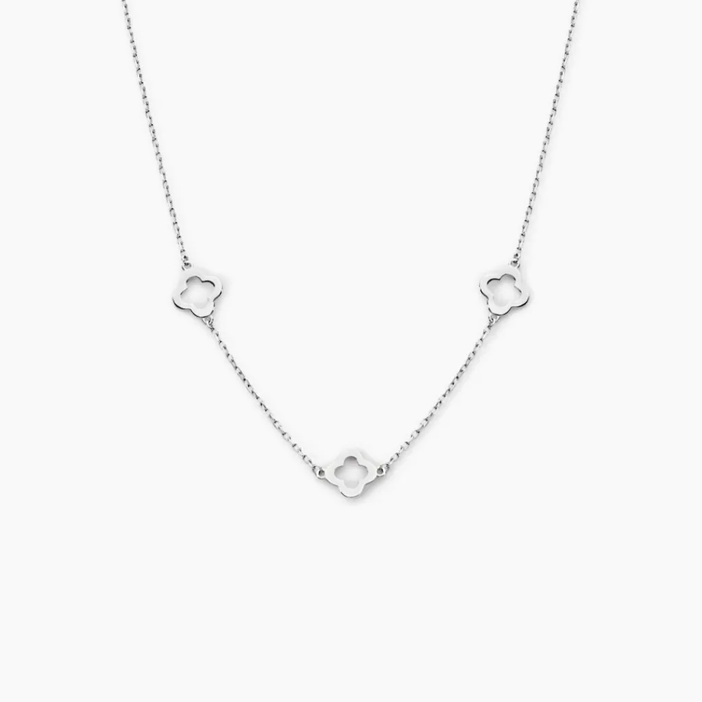 Histoire d'Or Collier Tavie Argent Blanc