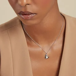 Histoire d'Or Collier Te Amo Argent Blanc Clearance