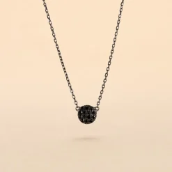 Histoire d'Or Collier Teani Or Blanc Diamant or blanc diamant noir Hot