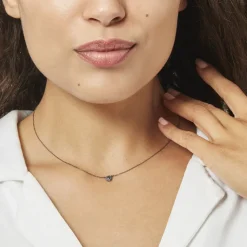 Histoire d'Or Collier Teani Or Blanc Diamant or blanc diamant noir Hot