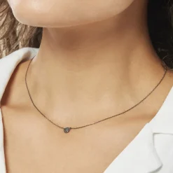 Histoire d'Or Collier Teani Or Blanc Diamant or blanc diamant noir Hot