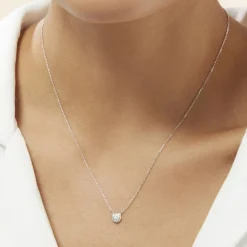 Histoire d'Or Collier Teani Or Blanc Diamant Sale