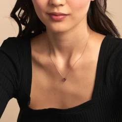 Histoire d'Or Collier Tender Love Or Jaune Améthyste or jaune améthyste violet Sale