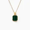 Histoire d'Or Collier Tertiussa Or Jaune Malachite Online