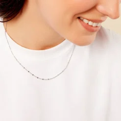 Histoire d'Or Collier Tessie Argent Blanc Discount