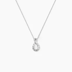 Histoire d'Or Collier Theanna Or Blanc Diamant Outlet