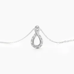 Histoire d'Or Collier Theanna Or Blanc Diamant Outlet