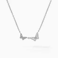 Histoire d'Or Collier Thecla Argent Blanc Oxyde De Zirconium