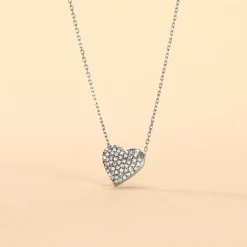 Histoire d'Or Collier Ti Amo Or Blanc Diamant Hot