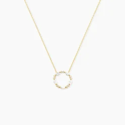 Histoire d'Or Collier Tiara De Zirconium or jaune oxyde New