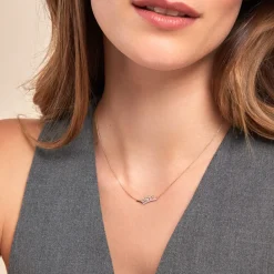 Histoire d'Or Collier Tiara Or Jaune Topaze Oxyde De Zirconium or jaune topaze bleu sky Outlet