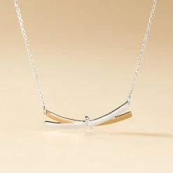 Histoire d'Or Collier Tonnia Or Bicolore Diamant New