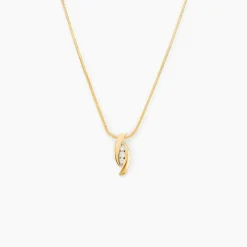 Histoire d'Or Collier Trilogie Or Jaune Diamant