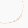 Histoire d'Or Collier Trinity Argent Rose New