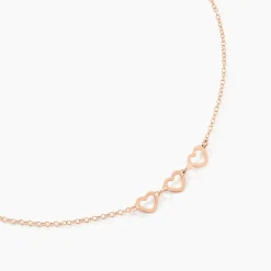 Histoire d'Or Collier Trinity Argent Rose New