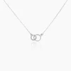 Histoire d'Or Collier Twillie Argent Blanc Oxyde De Zirconium Best