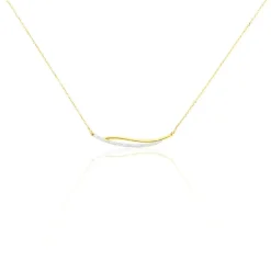 Histoire d'Or Collier Una Or Jaune Diamant New