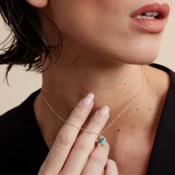 Histoire d'Or Collier Under The Sea Or Jaune Turquoise or jaune turquoise turquoise New