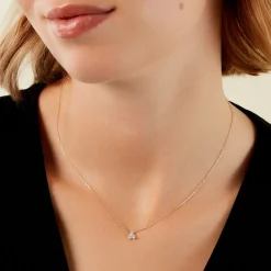 Histoire d'Or Collier Usoa Or Jaune Diamant Synthétique Online