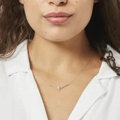 Histoire d'Or Collier Valeriana Or Blanc Oxyde De Zirconium Online