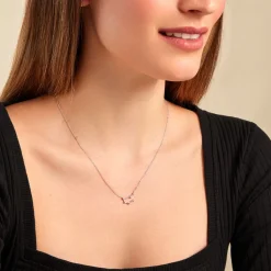 Histoire d'Or Collier Vega Argent Blanc Oxyde De Zirconium Hot