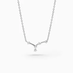 Histoire d'Or Collier Vega Argent Blanc Oxyde De Zirconium Clearance
