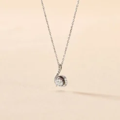 Histoire d'Or Collier Vrille Accompagnee or blanc diamant Sale