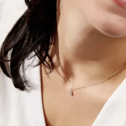 Histoire d'Or Collier Vrille Accompagnee or blanc diamant Sale