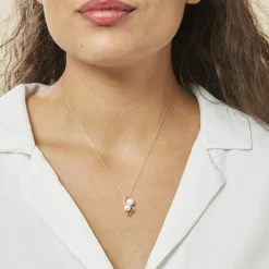 Histoire d'Or Collier Wandula Or Jaune Perle De Culture Et Diamant Best