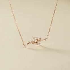 Histoire d'Or Collier Wendy Argent Rose Oxyde De Zirconium Outlet