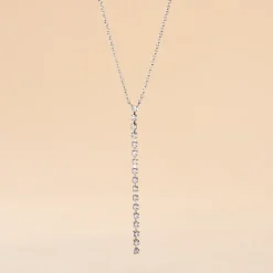 Histoire d'Or Collier Whitney Argent Blanc Oxyde De Zirconium Clearance