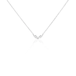 Histoire d'Or Collier Winter Sweetness Argent Blanc Oxyde De Zirconium