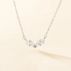 Histoire d'Or Collier Winter Sweetness Argent Blanc Oxyde De Zirconium