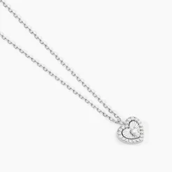 Histoire d'Or Collier Yvannah Argent Blanc Oxyde De Zirconium Sale