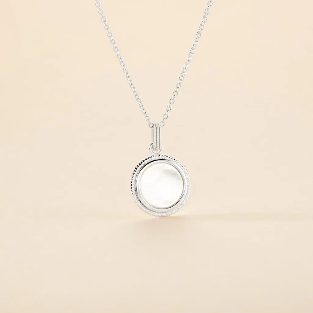 Histoire d'Or Collier Zea Argent Blanc Nacre argent blanc nacre blanc Hot