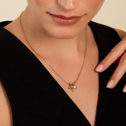 Histoire d'Or Collier Zinnia Plaqué Or Jaune Sale