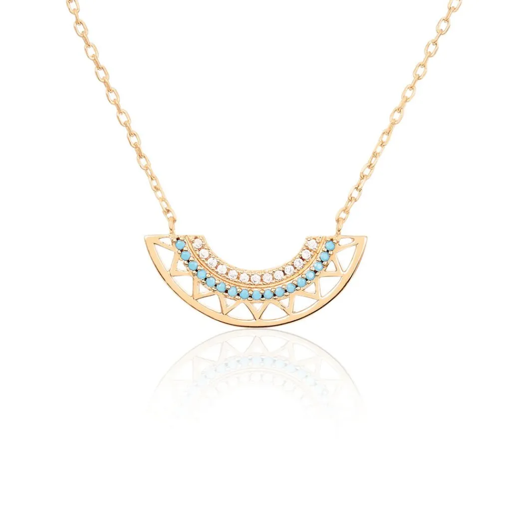 Histoire d'Or Collier Zoila Plaqué Or Jaune Oxyde De Zirconium Outlet