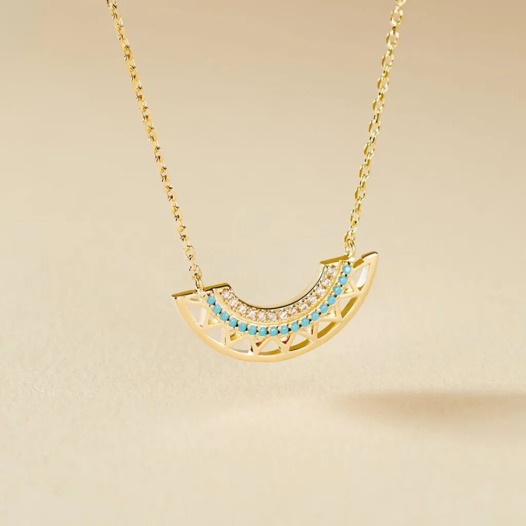 Histoire d'Or Collier Zoila Plaqué Or Jaune Oxyde De Zirconium Outlet