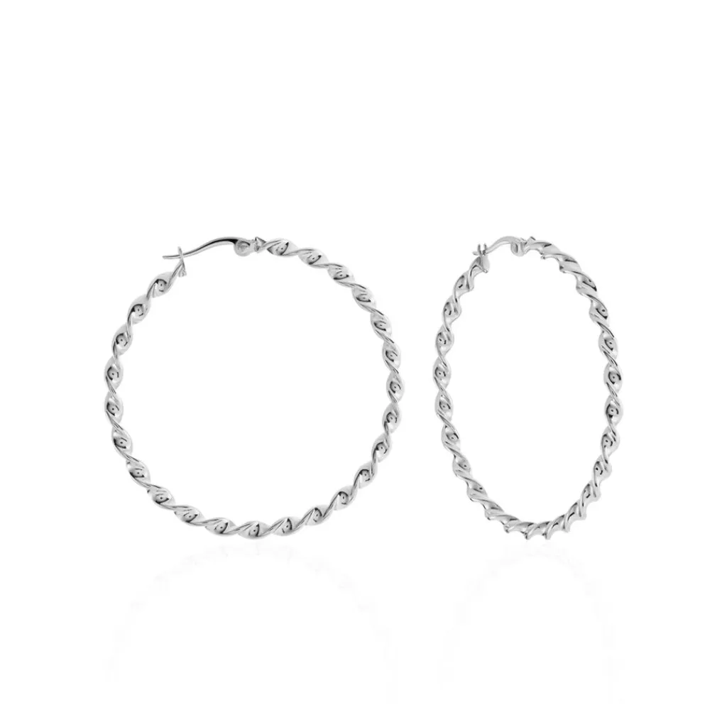 Histoire d'Or Creoles Antonello acier blanc Discount