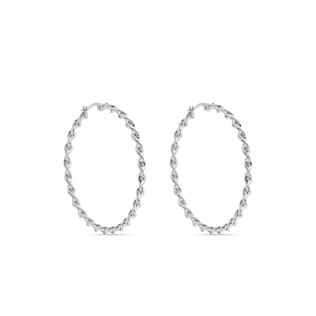 Histoire d'Or Creoles Antonello acier blanc Discount