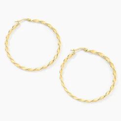 Histoire d'Or Creoles Acier Dore Antonello acier doré New