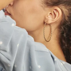 Histoire d'Or Creoles Acier Dore Antonello acier doré New