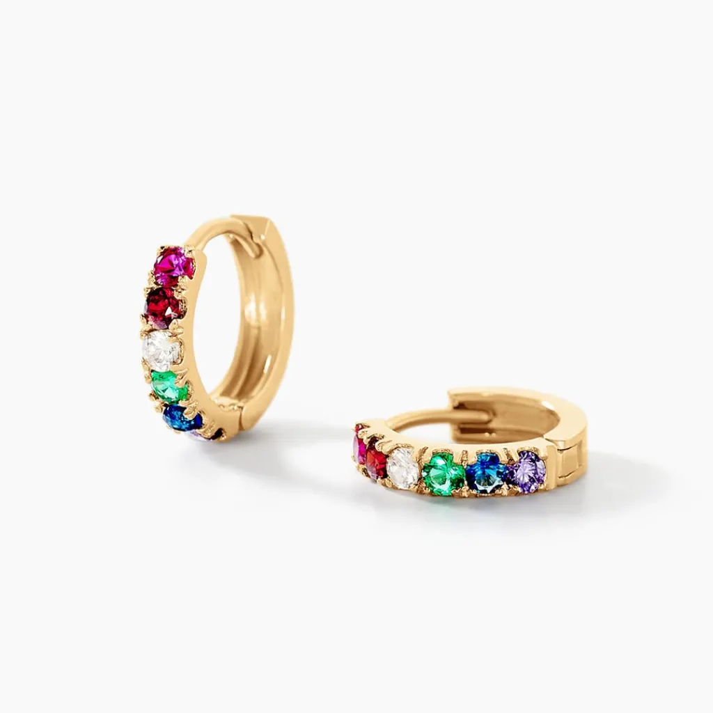 Histoire d'Or Creoles Andgelina Or Jaune Oxydes De Zirconium or jaune oxyde multicolore Hot