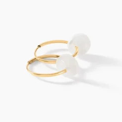 Histoire d'Or Creoles Or Jaune Vicenze Nacre Sale