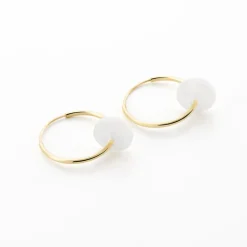 Histoire d'Or Creoles Or Jaune Vicenze Nacre Sale