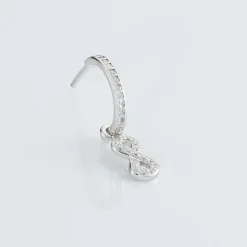 Histoire d'Or Créole Unitaire Ancelin Rondes Argent Blanc Oxyde De Zirconium