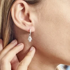 Histoire d'Or Créole Unitaire Ancelin Rondes Argent Blanc Oxyde De Zirconium Discount