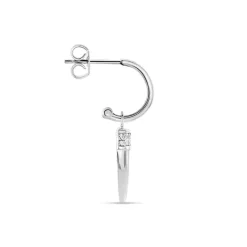 Histoire d'Or Créole Unitaire Argent Blanc Ancelin Oxydes De Zirconium Best